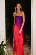 SUNSET LOVER SATIN DRESS